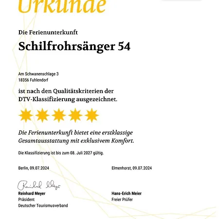 Schilfrohrsaenger 54 펜션 *